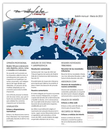 Boletn mensual marzo 2013