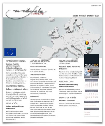Boletín mensual enero 2014