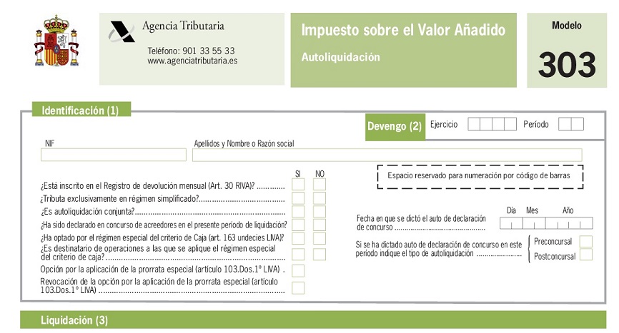 Modelo 303: liquidacin peridica de IVA