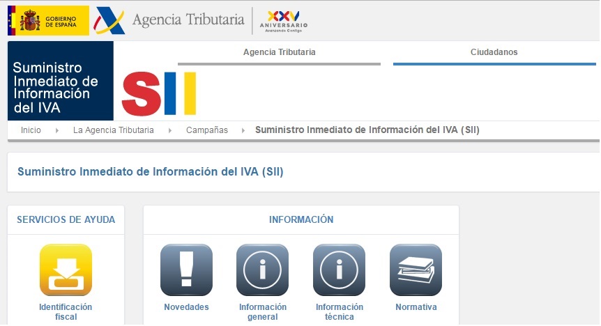Suministro Inmediato de Información del IVA (SII)